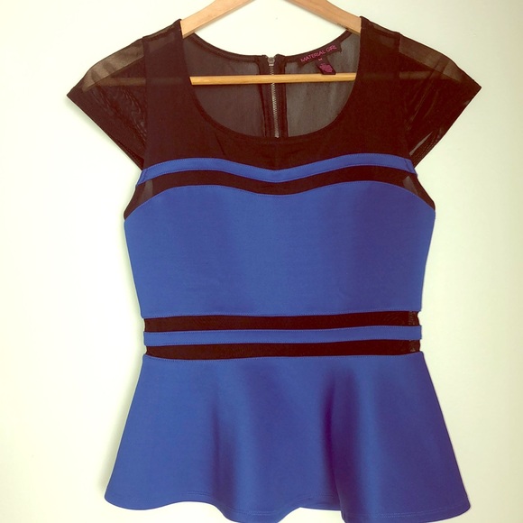 Material Girl Tops - Material Girl sleeveless Peplum Top NWOT